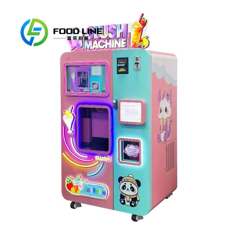 프리믹스 슬러시 자판기는 기성 상업용 슬러시 베이스 액 - Slushie Machine Vending 리뷰 및 가격