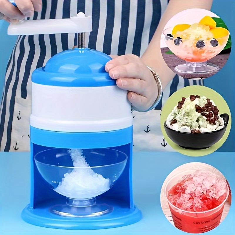 휴대용 핸드 크랭크 스노우 콘 기계 수동 면도 얼음 제 - Slushie Machine Vending 리뷰 및 가격